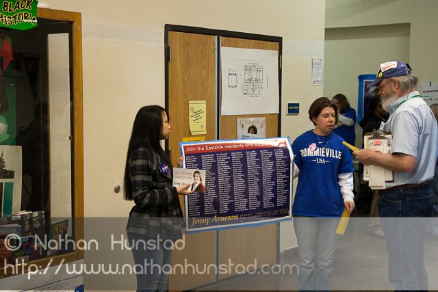 Volunteers for Jenny Arneson at the SD59 convention